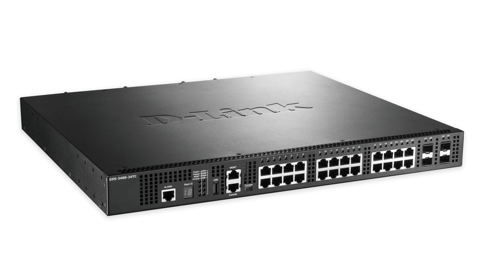 D-Link 20-Port 10GBASE-T/SFP+ and 10GBASE-T/SFP+ Combo Port Managed Switch DXS-3400-24TC