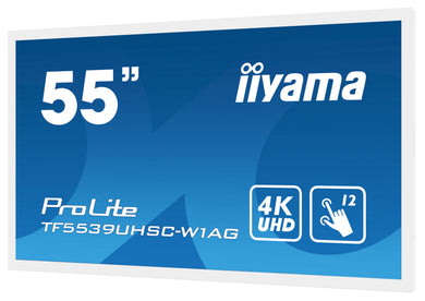 IIYAMA ProLite TF5539UHSC-W1AG 55″ PCAP 4K pantalla táctil Open-Frame blanca