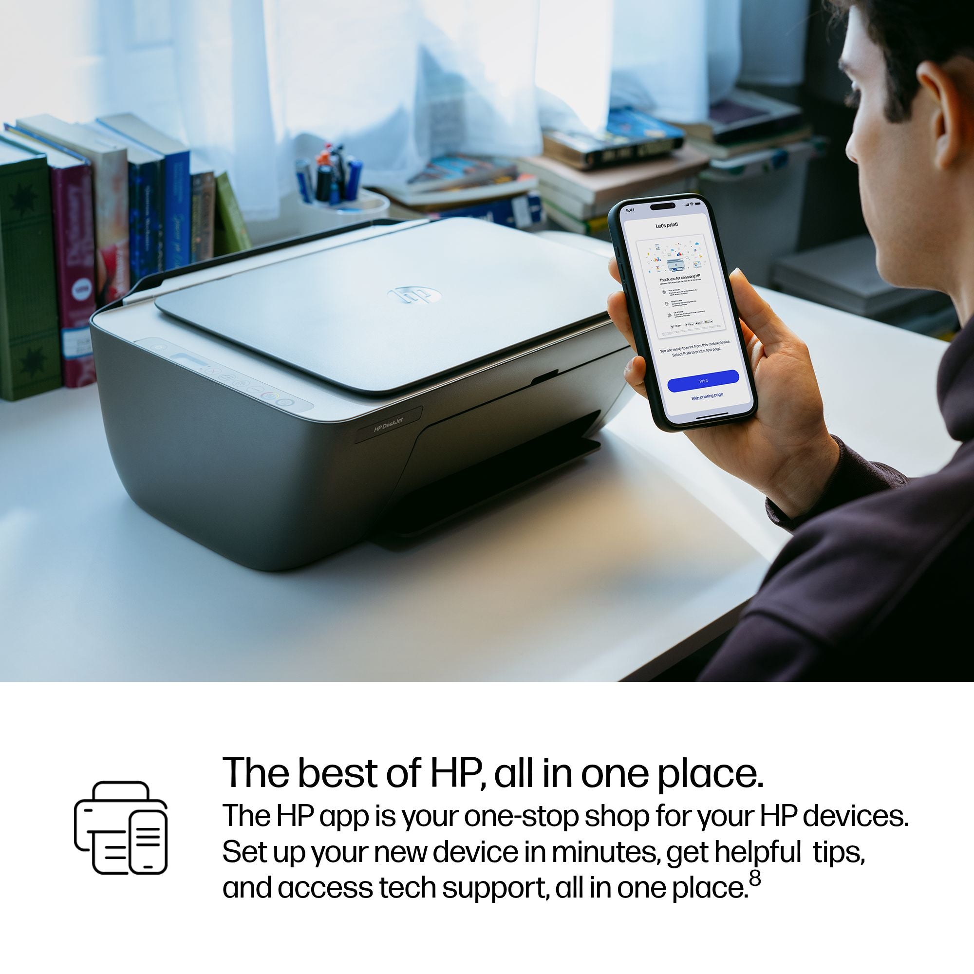 HP DeskJet 2910 Impresora Multifunción 89F98B - Imprimir, Copiar, Escanear