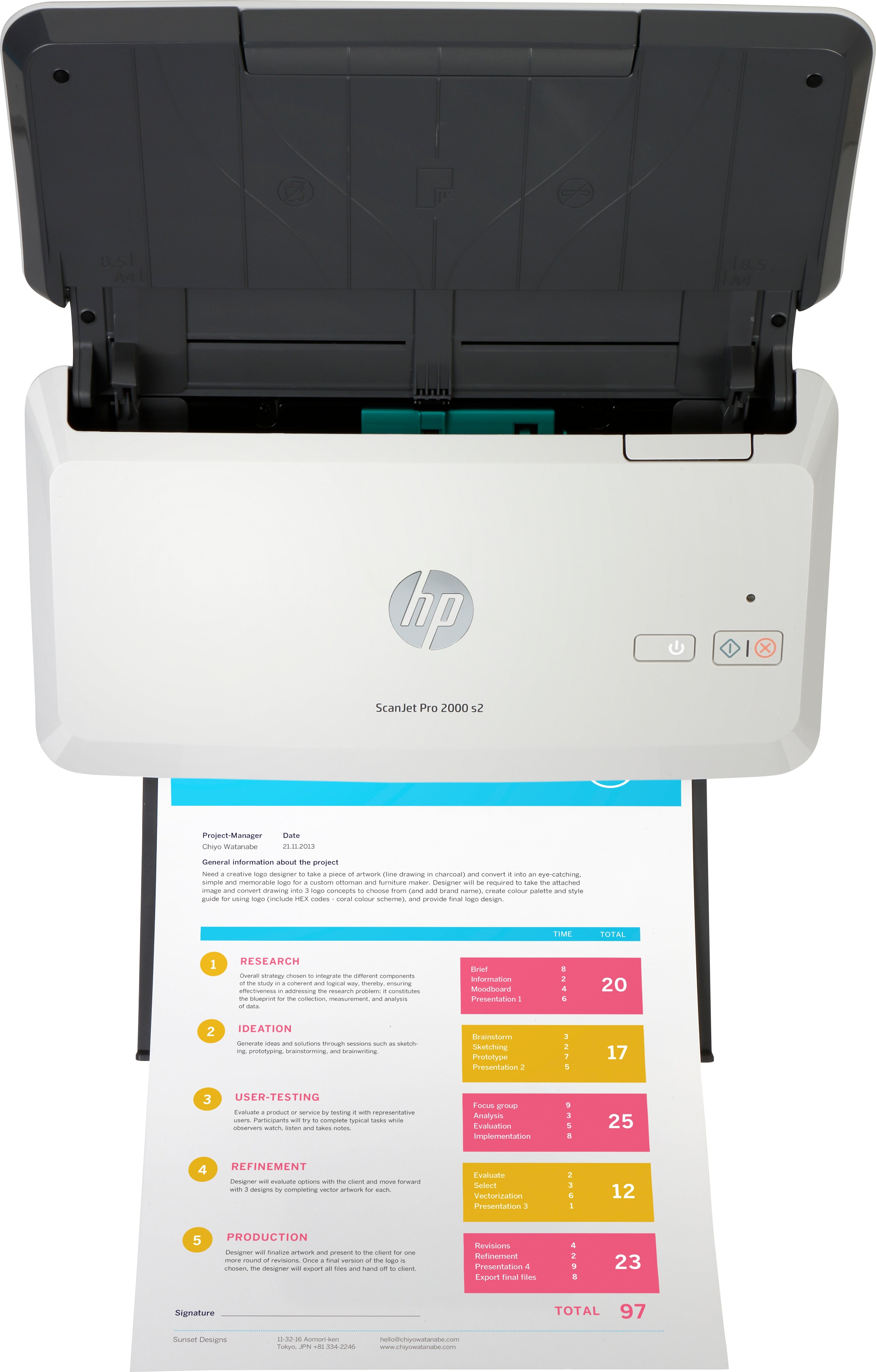 HP Scanjet Pro 2000 s2 Sheet-feed Scanner Paginascanner 600 x 600 DPI A4 Zwart, Wit 6FW06A#B19
