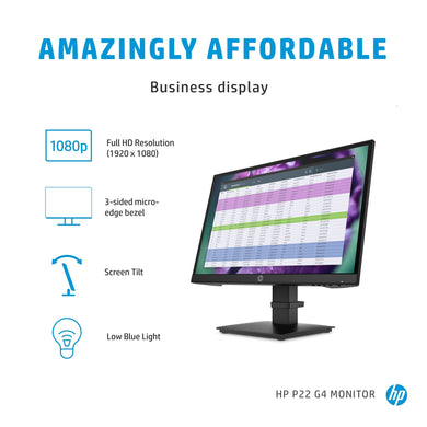 HP P22 G4 22 FHD - monitor 1A7E4AAABB - Compridis