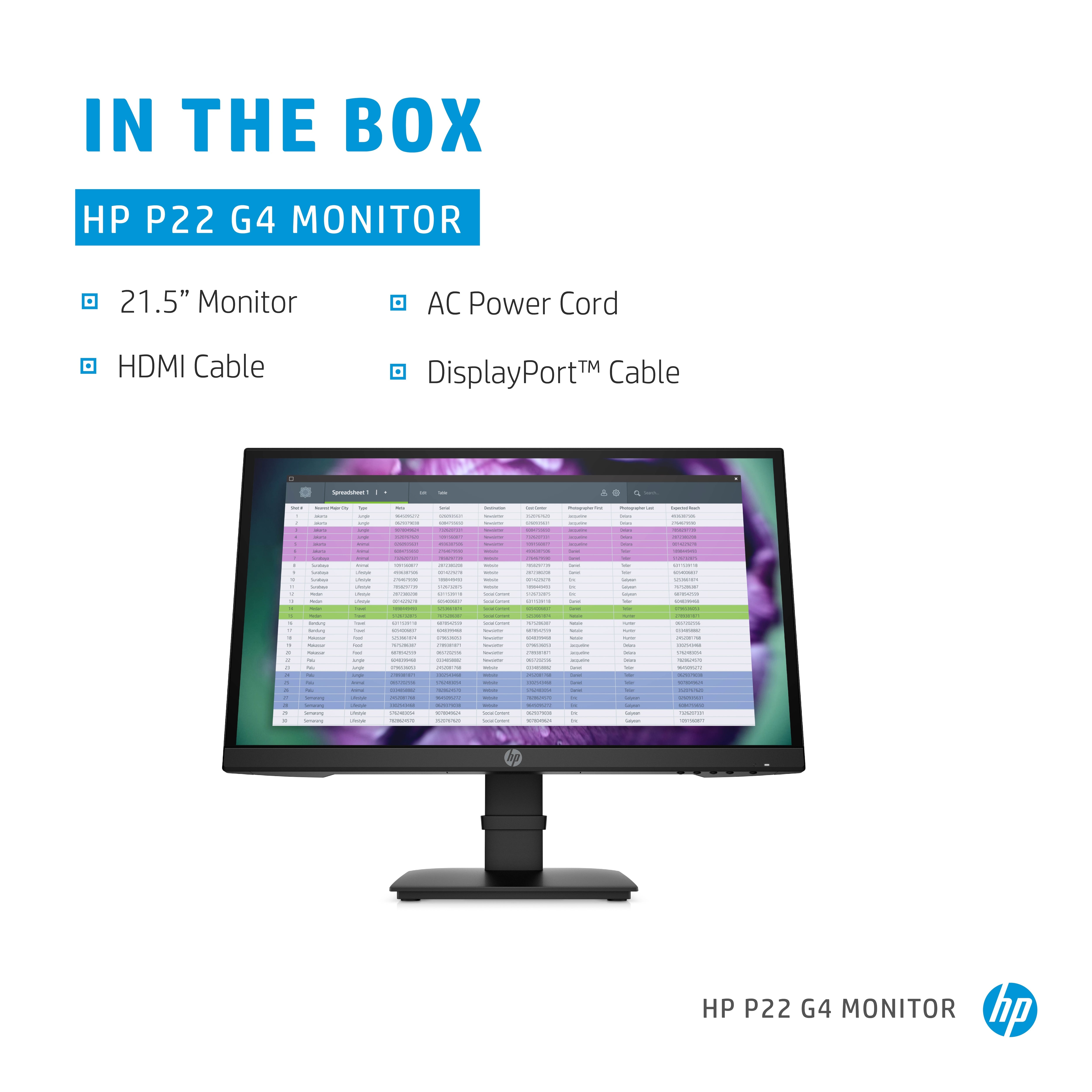 Monitor HP P22 G4 22 FHD