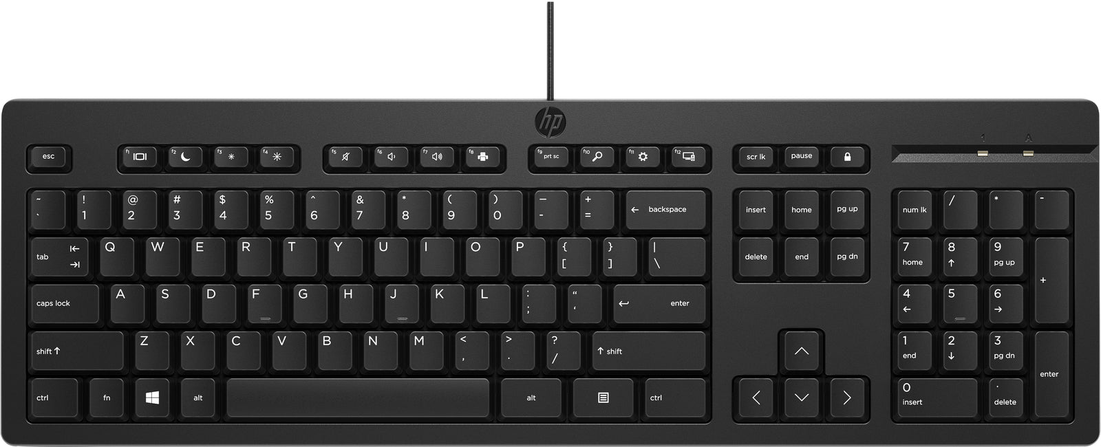 HP 125 teclado QWERTY intl (USB con cable) M27527-L31