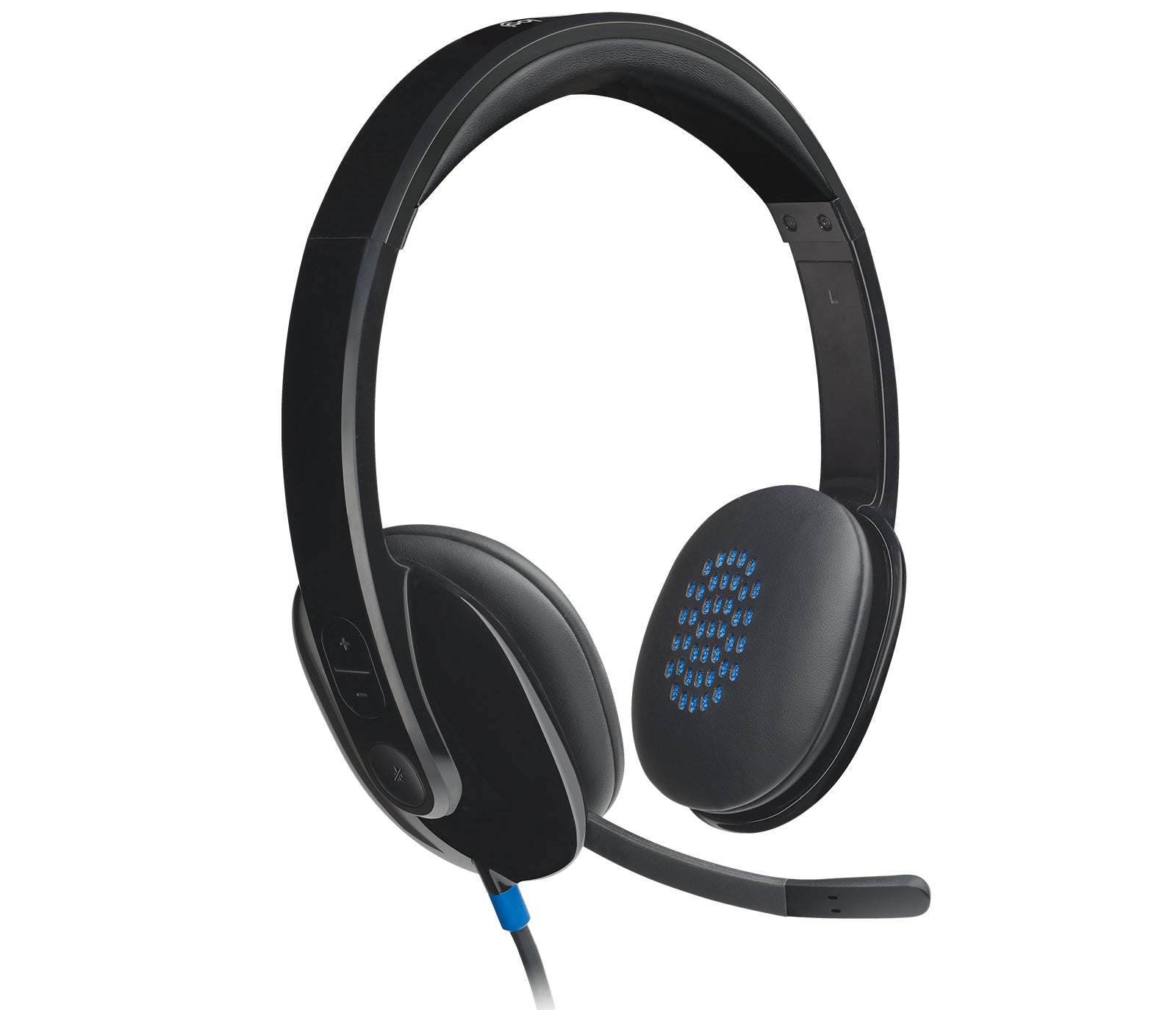 Logitech H540 USB auriculares para ordenador con sonido de alta definición y botones en la orejera 981-000480