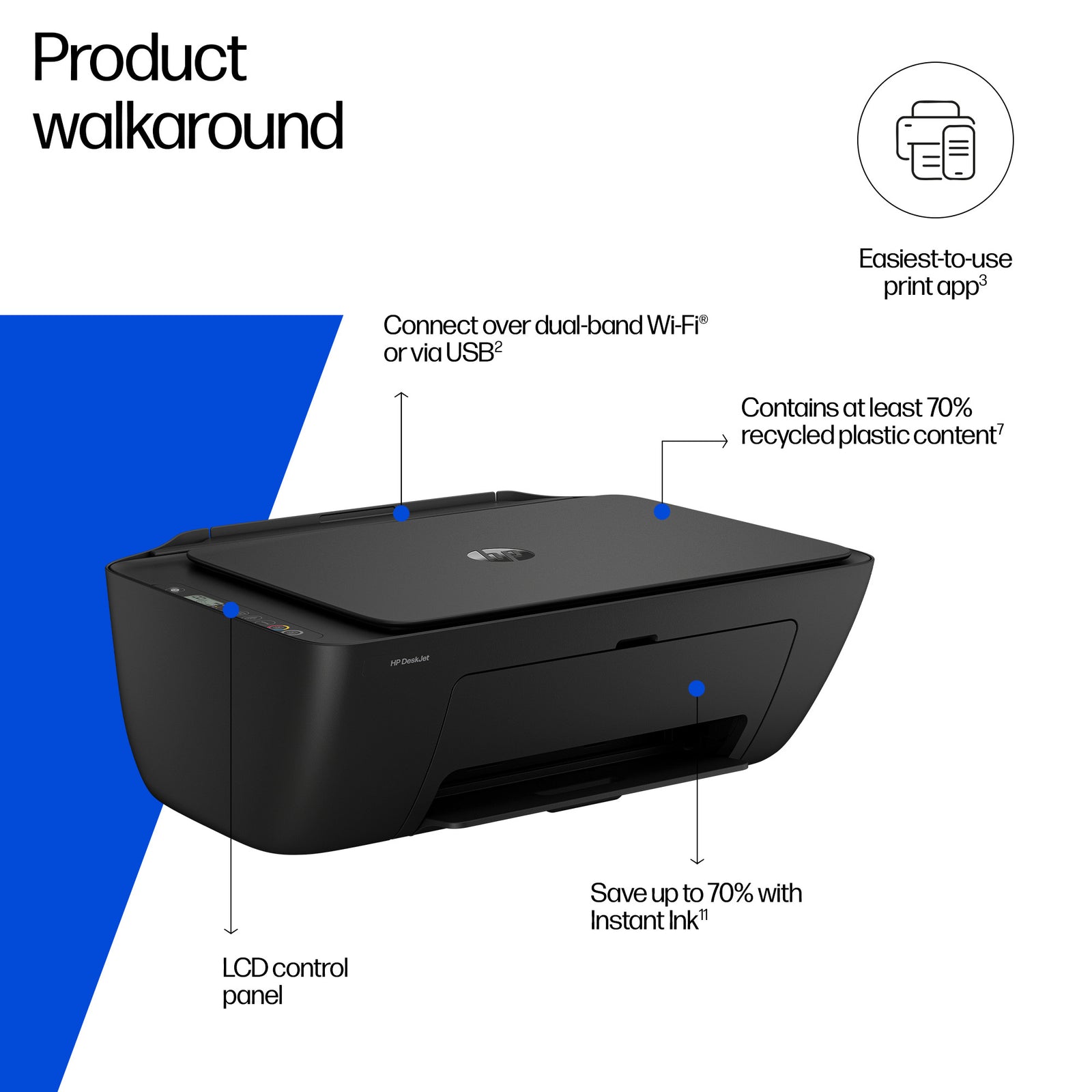 HP DeskJet 2910 Impresora Multifunción 89F98B - Imprimir, Copiar, Escanear