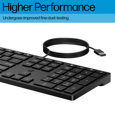 Teclado HP de escritorio con cable de 320 K <tc>QWERTZ</tc> (Suiza) 9SR37AA#UUZ