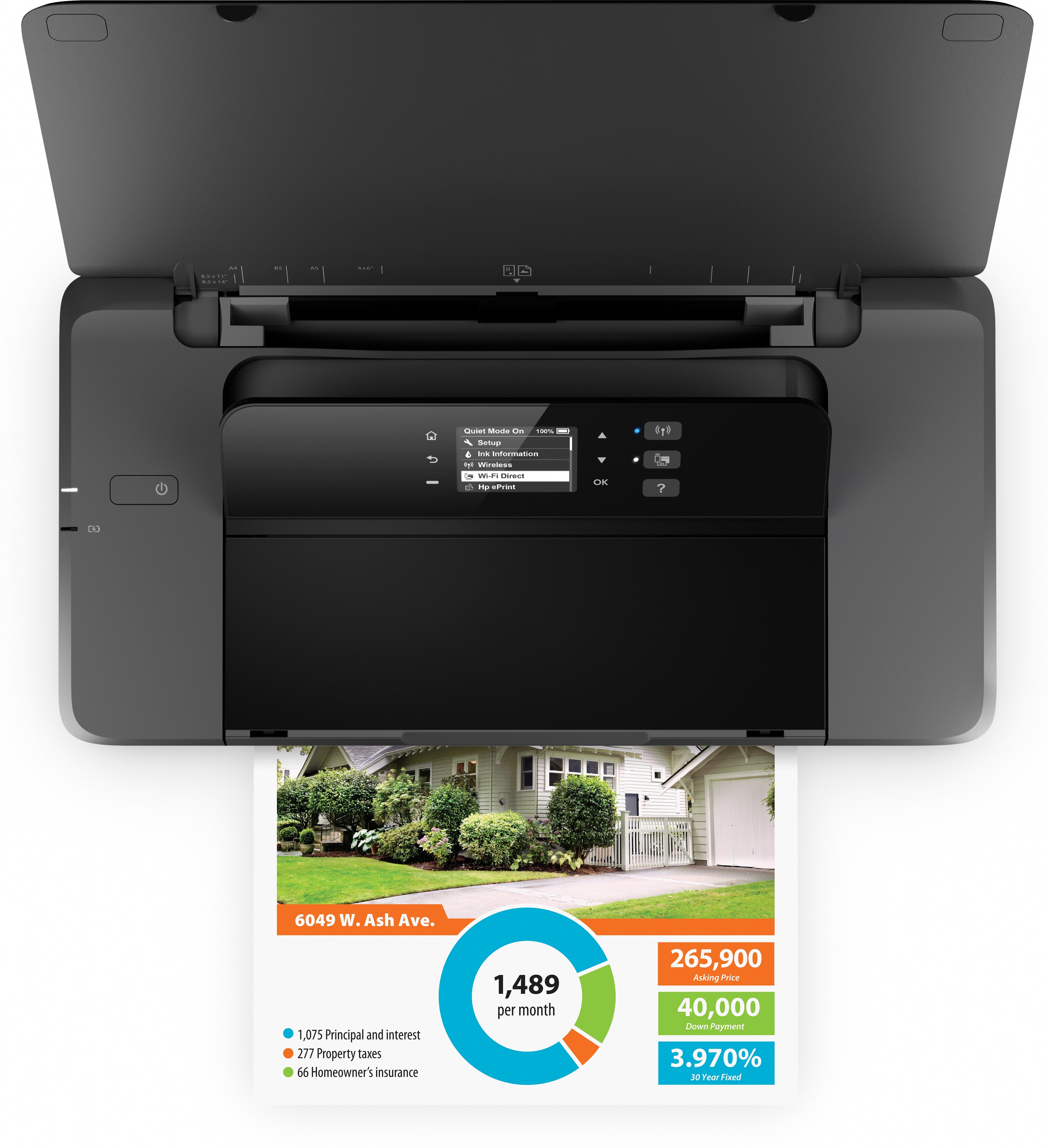 HP Officejet 200 Mobile Draadloos Kleur Printer CZ993A#BHC