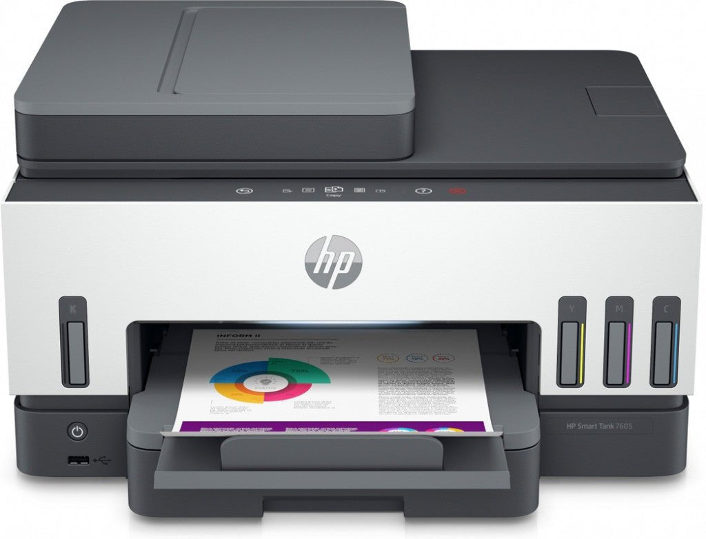 HP Smart Tank 7605 All-in-One Printer - Draadloos, Dubbelzijdig, Kleur - Compridis