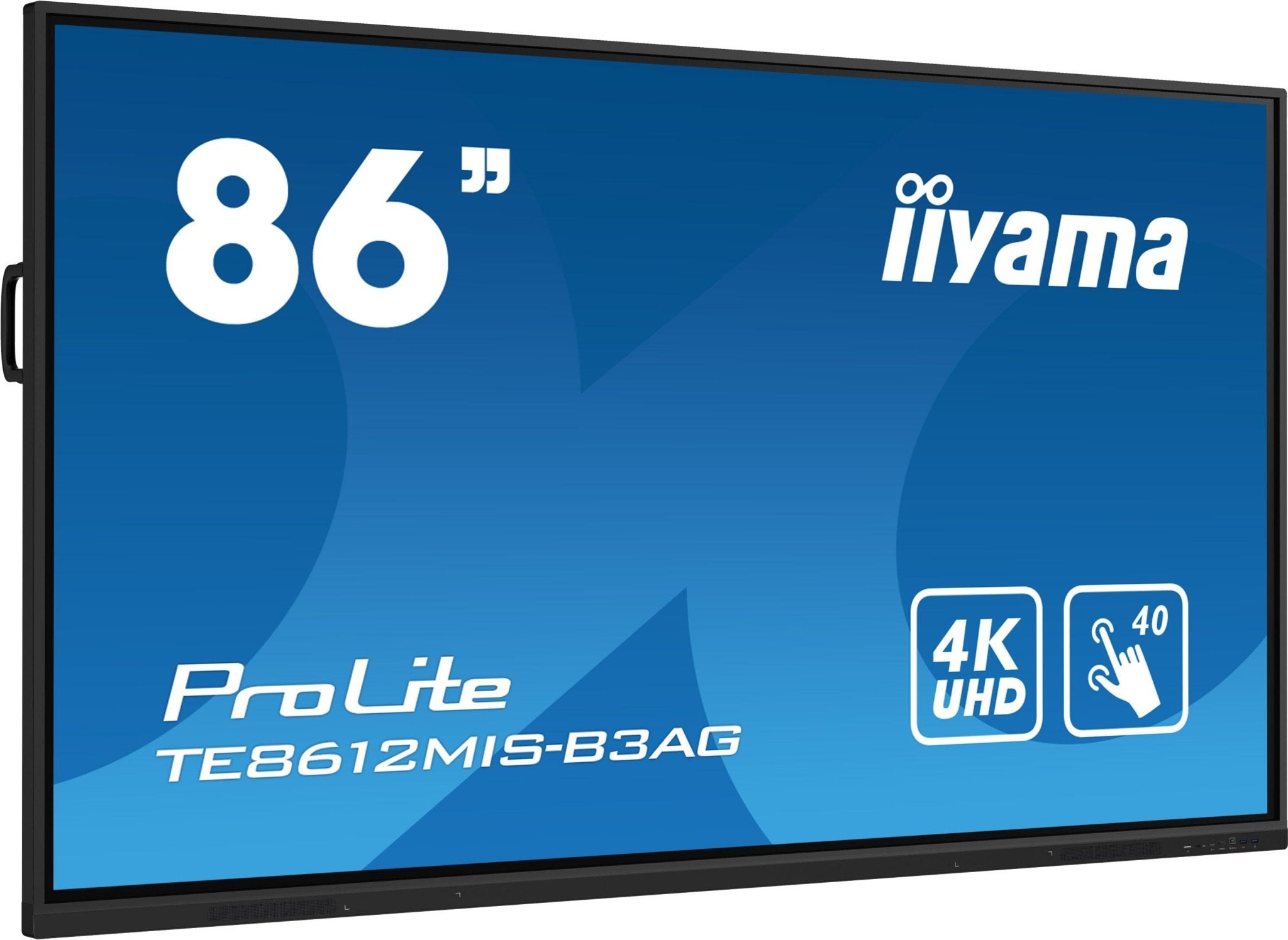 IIYAMA ProLite TE8612MIS-B3AG 85,6″ 4K UHD PureTouch-IR Publiek Display Zwart - Compridis