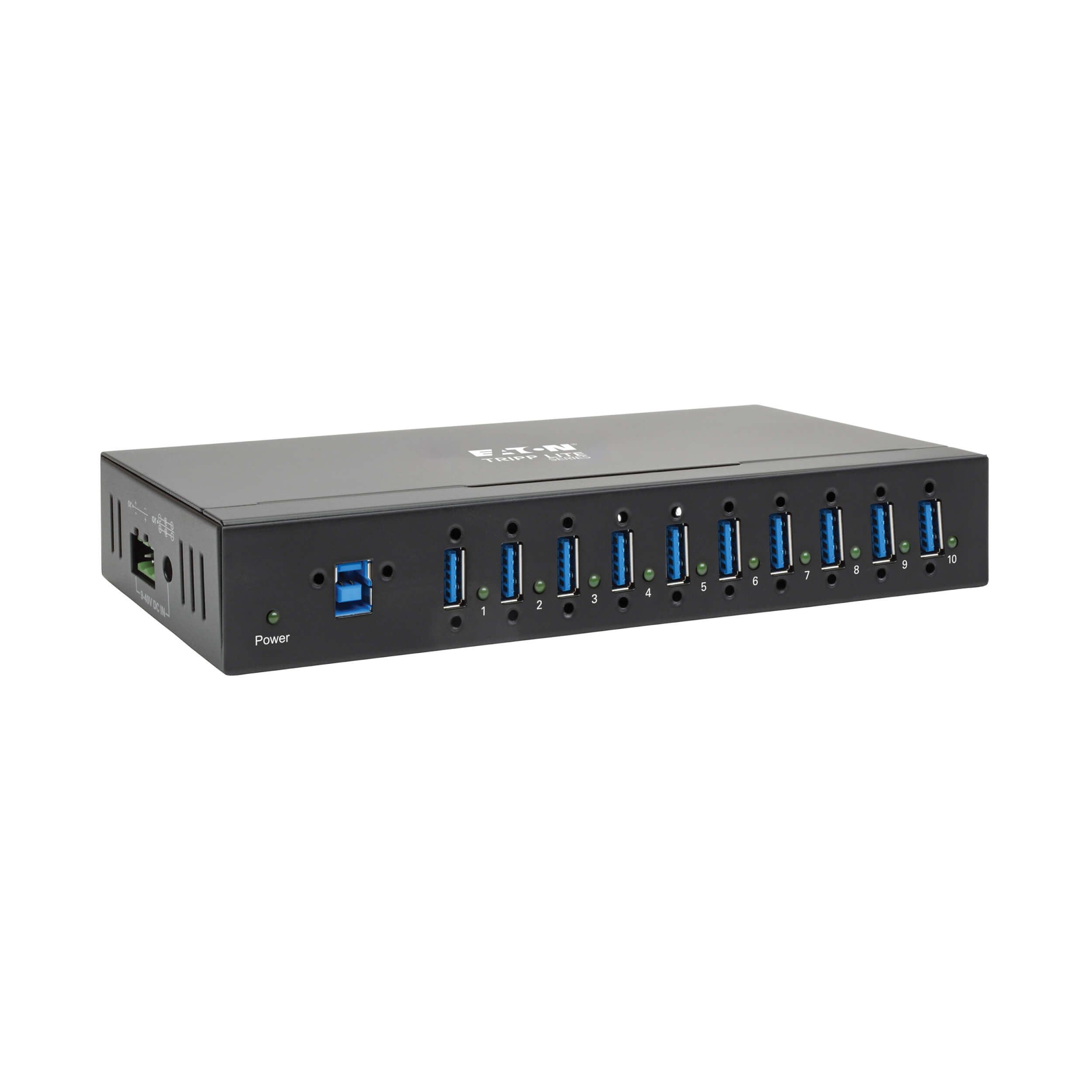 Tripp Lite U360-010-IND interface hub USB 3.2 Gen 1 (3.1 Gen 1) Type-B 5000 Mbit/s Zwart U360-010-IND