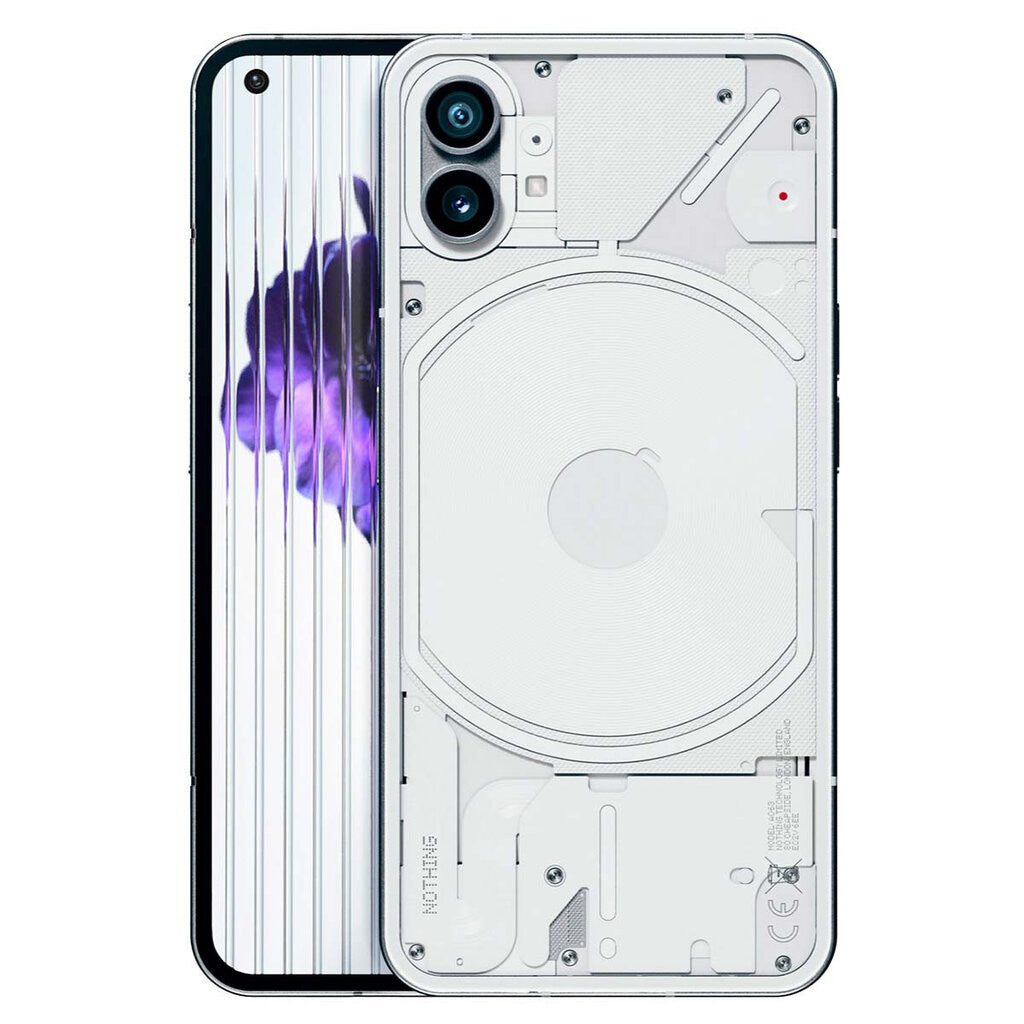 Nothing Phone (1) 16,6 cm (6.55") Dual SIM 5G USB Type-C 8 GB 256 GB 4500 mAh Wit A10400009