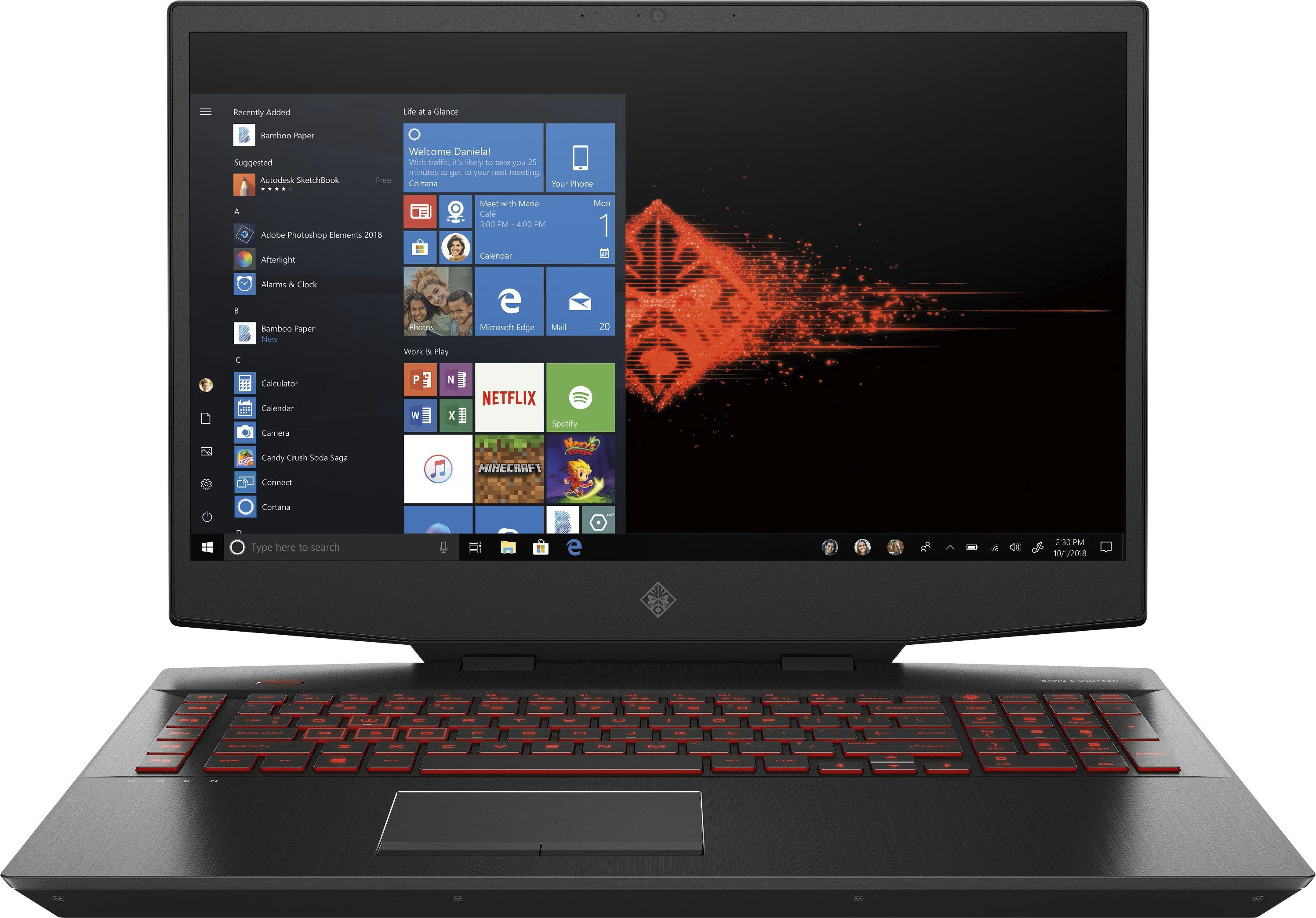 HP OMEN Omen 17 17,3" I7-10750H 16GB 512GB + 1TB HDD RTX 2070 QWERTZ 17-cb1273ng