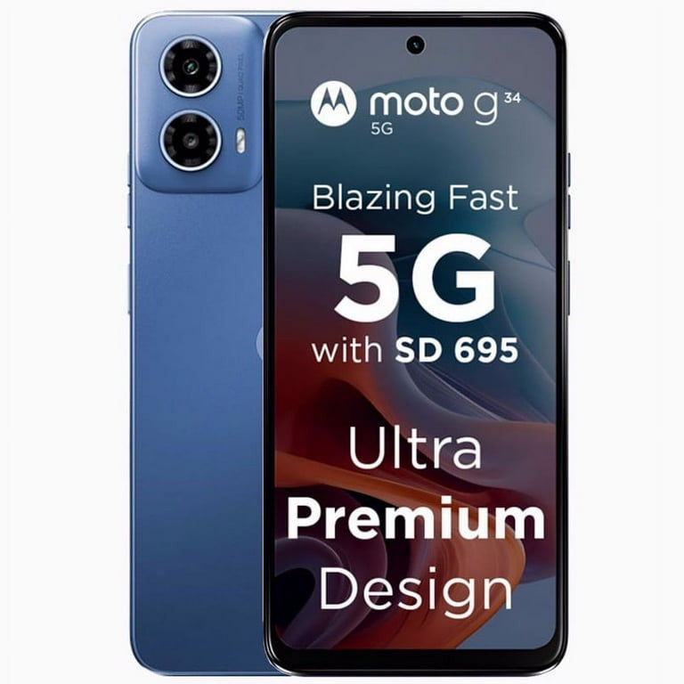 Motorola G34 16,5 cm (6.5") Dual SIM Android 14 5G USB Type-C 4 GB 128 GB 5000 mAh Blauw XT2363-3