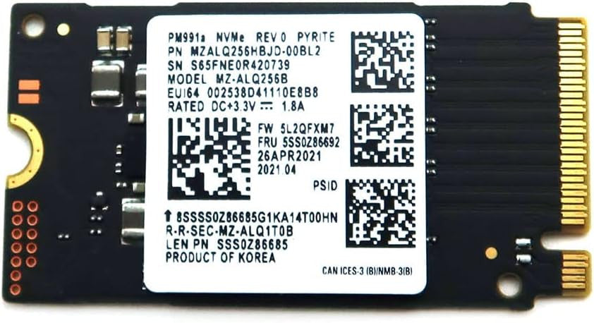 Samsung SSD PM991A 256GB M.2 2242 MZALQ256HBJD-00BL2