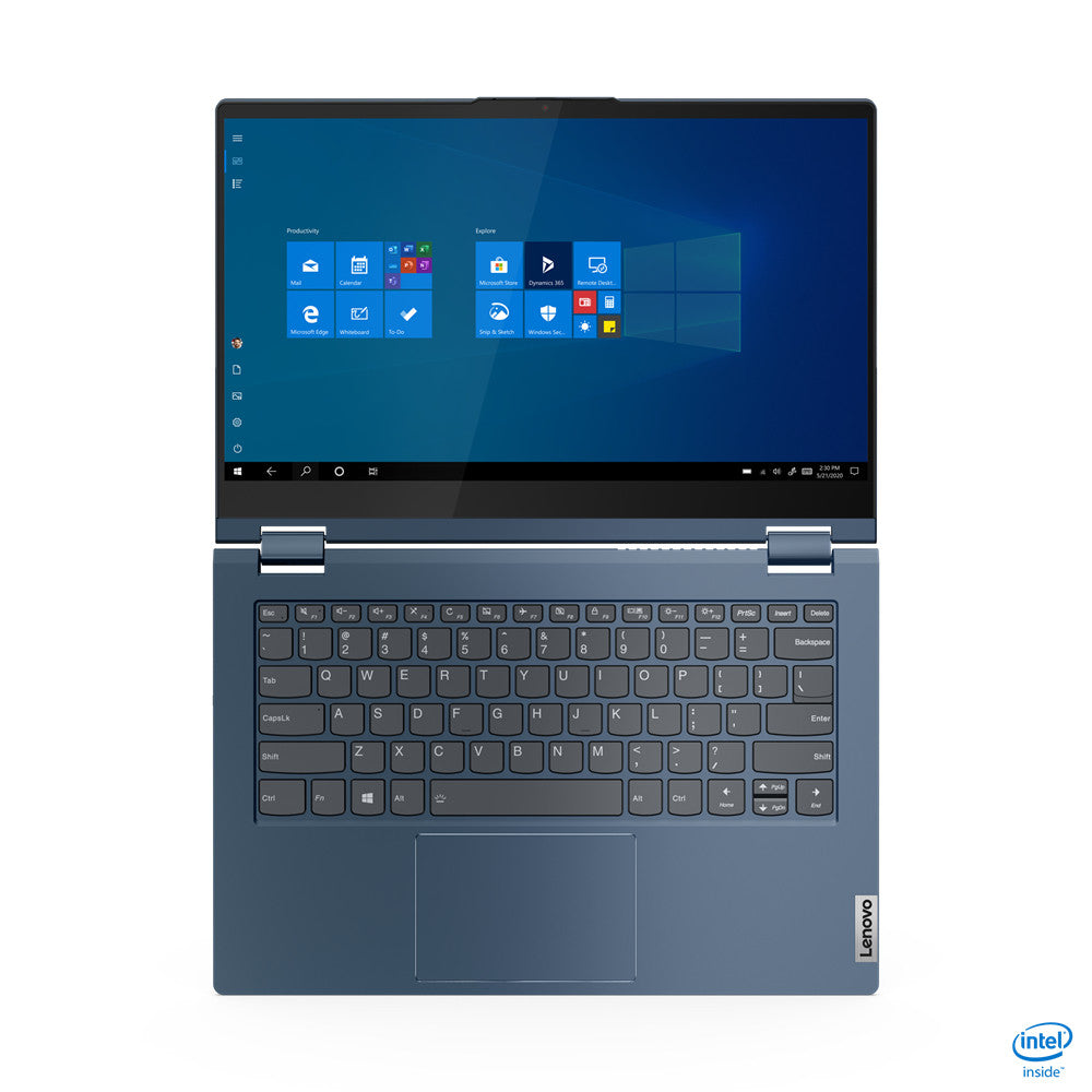 Lenovo ThinkBook 14s Yoga ITL Intel® Core™ i5 i5-1135G7 Hybrid (2-in-1) 35.6 cm (14") Touchscreen Full HD 8 GB DDR4-SDRAM 256 GB SSD Wi-Fi 6 (802.11ax) Windows 10 Pro German Blue 20WE001AGE