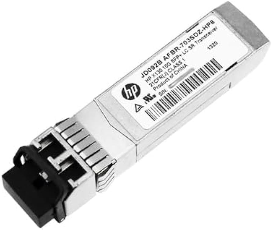 HPE Aruba Networking JD092B Módulo de transceptor de red Fiber Optic 10000 MBIT/S SFP+