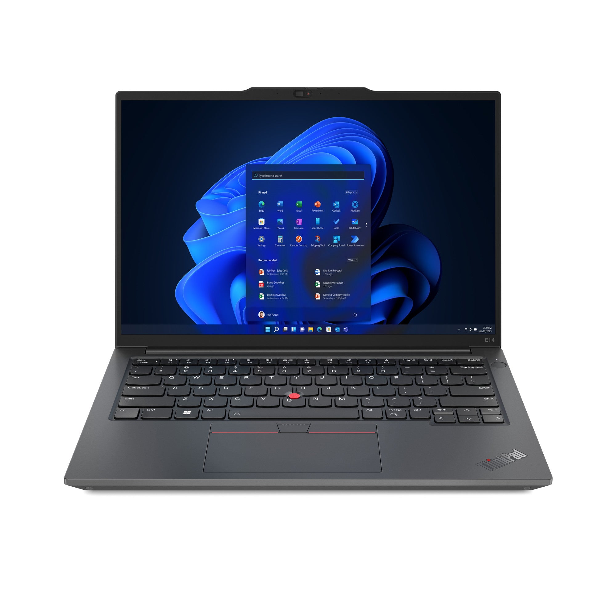 Lenovo ThinkPad E14 Gen 5 (Intel) Intel® Core™ i5 i5-1335U Laptop 35.6 cm (14") WUXGA 8 GB DDR4-SDRAM 256 GB SSD Wi-Fi 6 (802.11ax) Windows 11 Pro German Black, Graphite 21JK0057GE