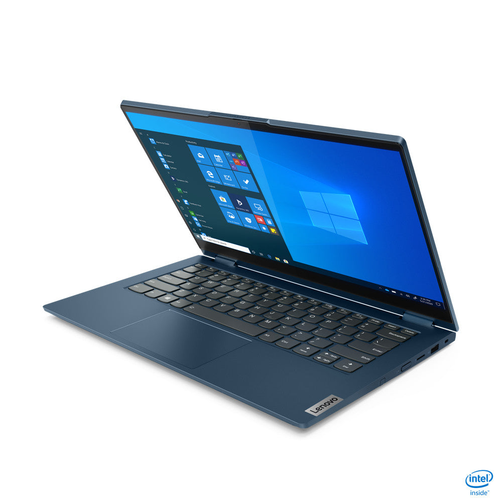 Lenovo ThinkBook 14s Yoga ITL Intel® Core™ i5 i5-1135G7 Hybrid (2-in-1) 35.6 cm (14") Touchscreen Full HD 8 GB DDR4-SDRAM 256 GB SSD Wi-Fi 6 (802.11ax) Windows 10 Pro German Blue 20WE001AGE