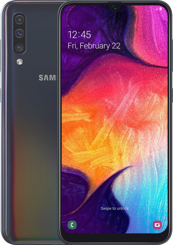 SAMSUNG Smartphone Galaxy A50 Zwart Dual sim 6,4" • 2340x1080 • 128 GB SM-A505FZKSXEF