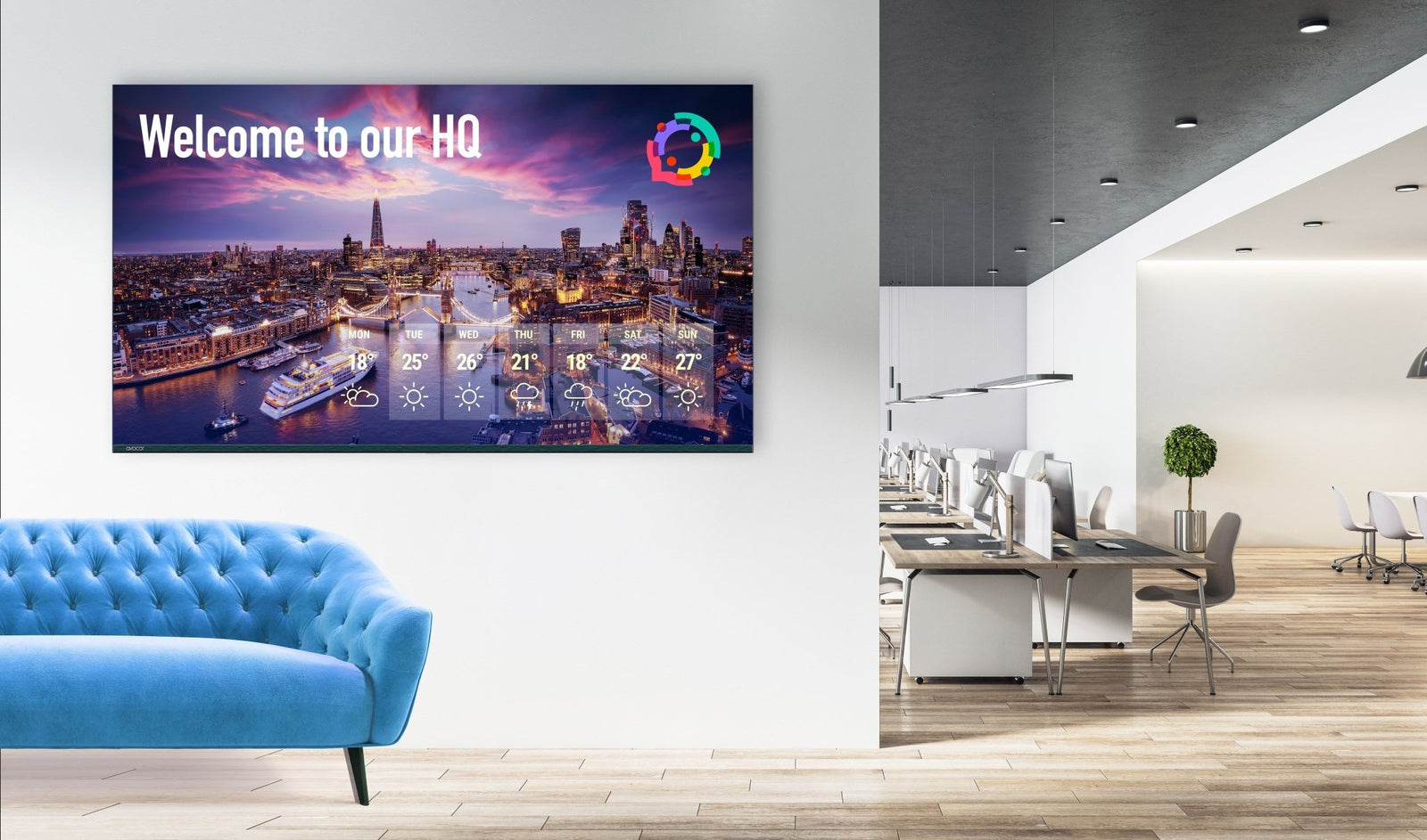 Avocor K - serie 55" 4K - scherm AVK - 5510 - Compridis