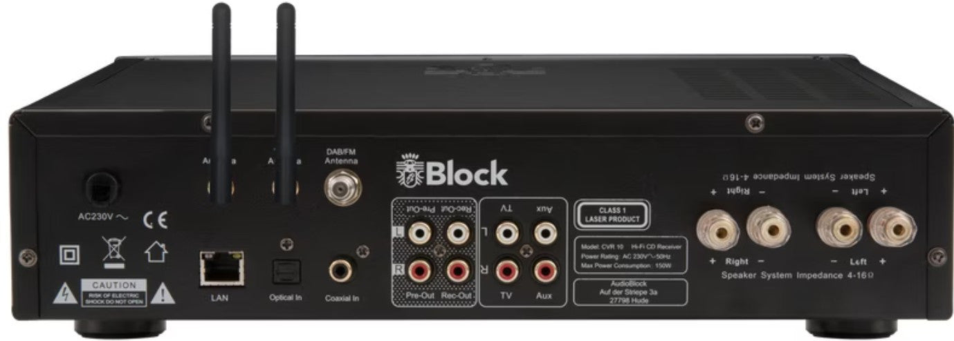 Audioblock CVR-10 stereo Black 165655