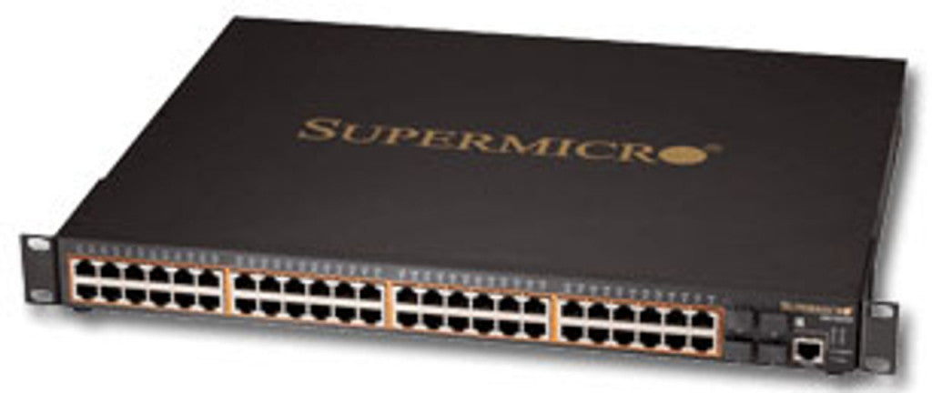 Supermicro SSE-G2252P Red conmutada L2 Power sobre Ethernet (POE) 1U Negro