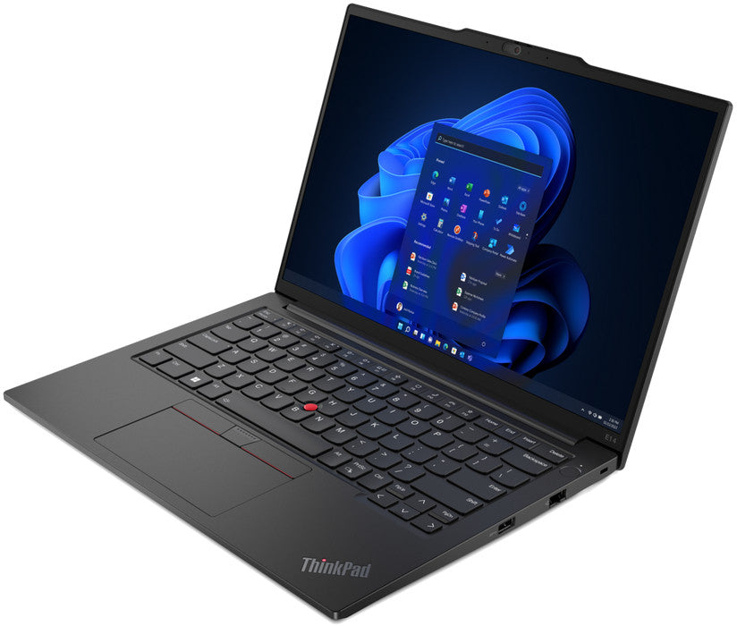 Lenovo ThinkPad E14 Gen 5 (AMD) AMD Ryzen™ 7 7730U Laptop 35.6 cm (14") WUXGA 16 GB DDR4-SDRAM 512 GB SSD Wi-Fi 6 (802.11ax) Windows 11 Pro English Black 21JR001VMH