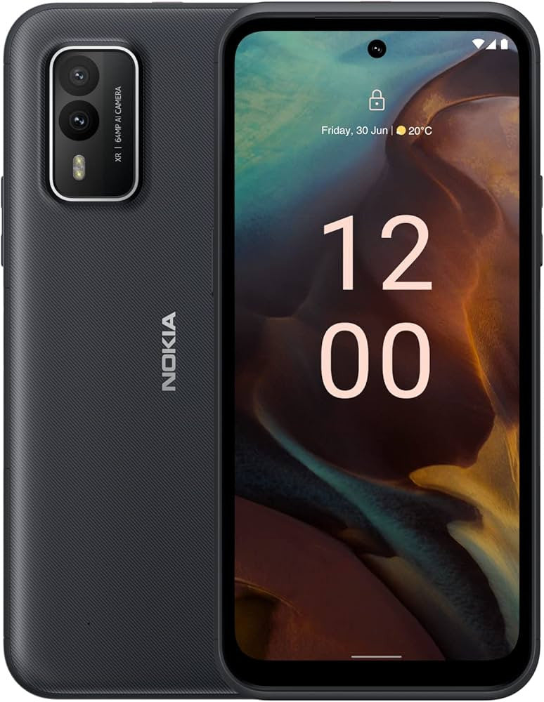 Nokia XR21 16,5 cm (6.49") Dual SIM Android 12 5G USB Type-C 6 GB 128 GB 4800 mAh Zwart NXR21-6/128-BLK