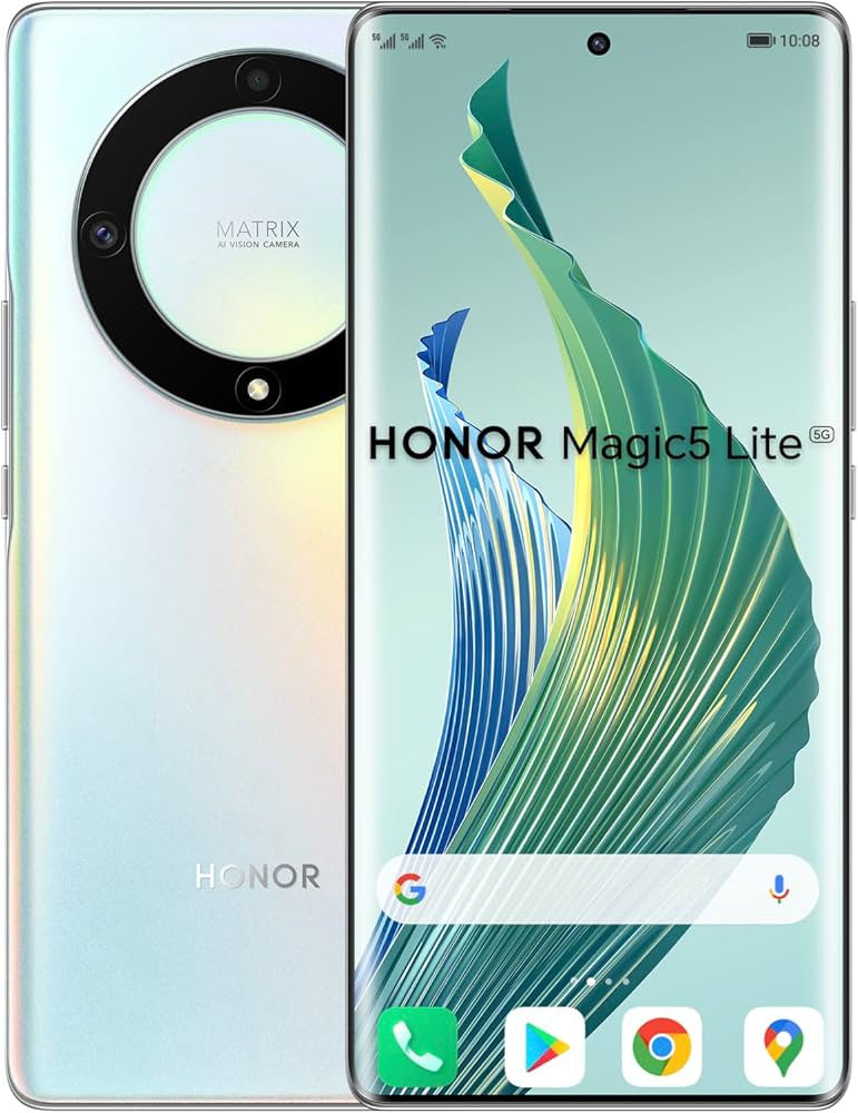 Honor Magic5 Lite Dual-SIM 128GB ROM + 6GB Ram Titanium Silver B0BSR6S4ZM