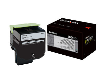 Lexmark 80C0X10 tonercartridge 1 stuk(s) Origineel Zwart 80C0X10