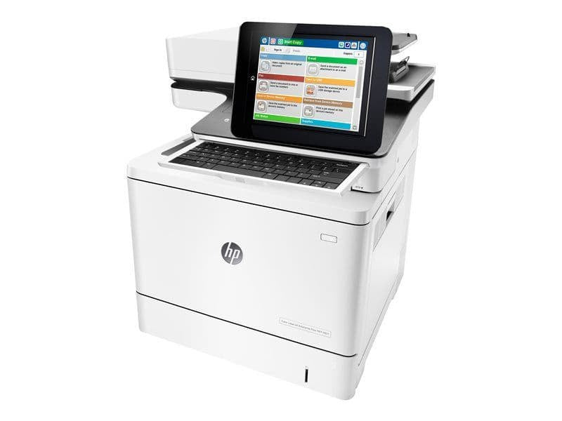 HP Color LaserJet Enterprise Flow MFP M577c, color, impresora para empresa, impresión, copia, escaneo, fax, entrada para 100 hojas; Impresión a través del puerto USB en la parte delantera; Escaneo a correo electrónico/pdf; De doble lidera