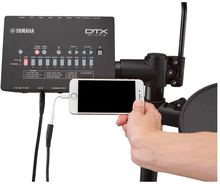 YAMAHA batería electrónica (negra) DTX432K