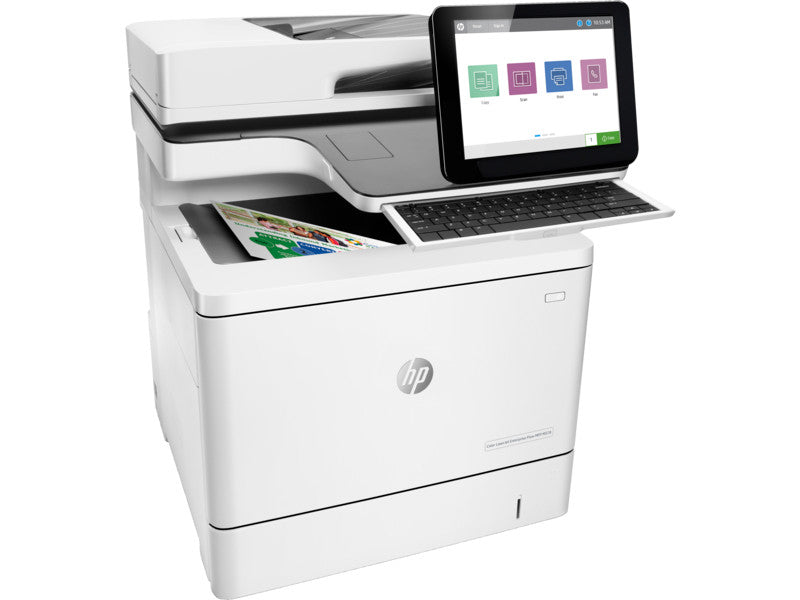 HP Color LaserJet Enterprise Flow MFP M577c, color, impresora para empresa, impresión, copia, escaneo, fax, entrada para 100 hojas; Impresión a través del puerto USB en la parte delantera; Escaneo a correo electrónico/pdf; De doble lidera
