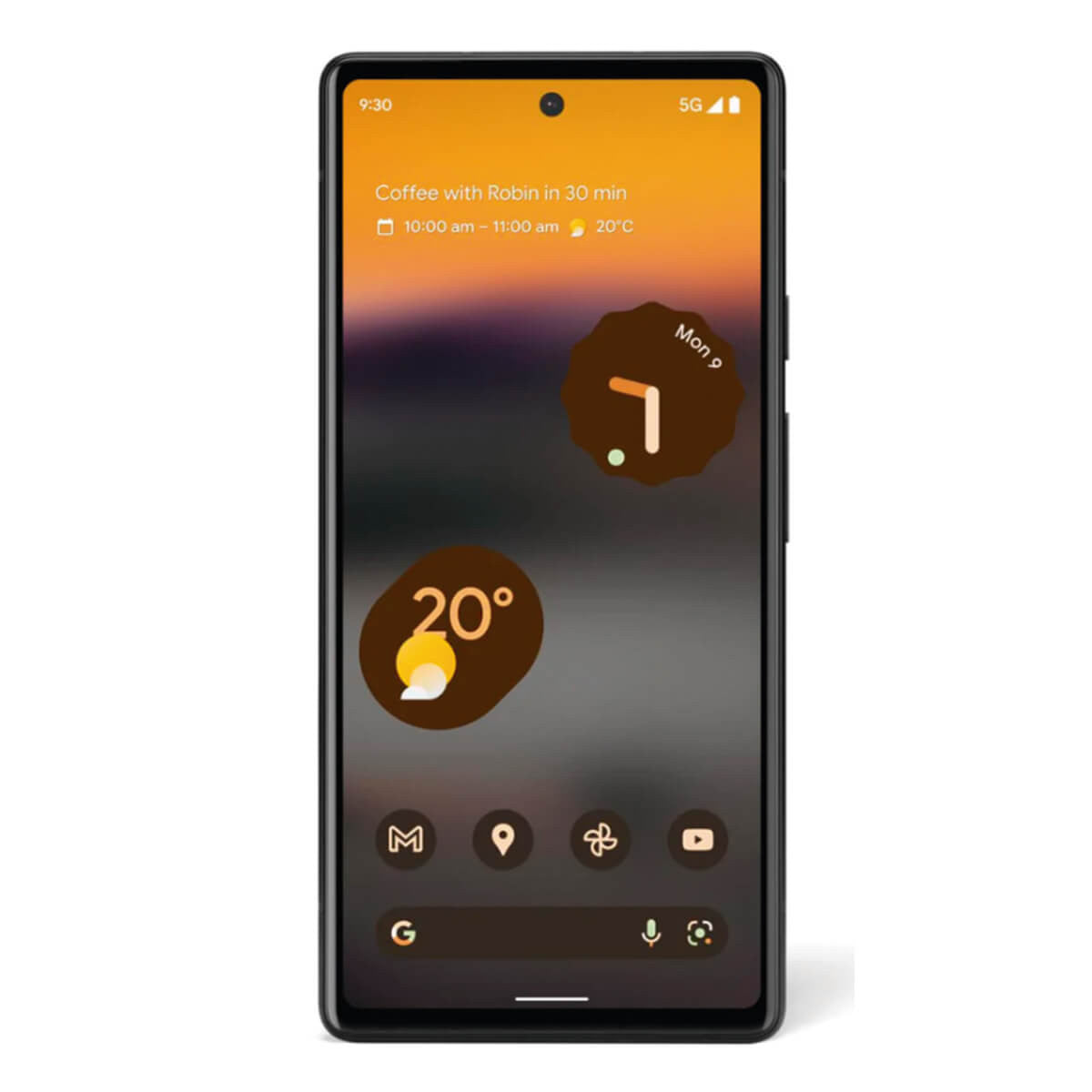 Google Pixel 6a 15.5 cm (6.1") Dual SIM 5G USB Type-C 6 GB 128 GB 4410 mAh Black GA02998-GB