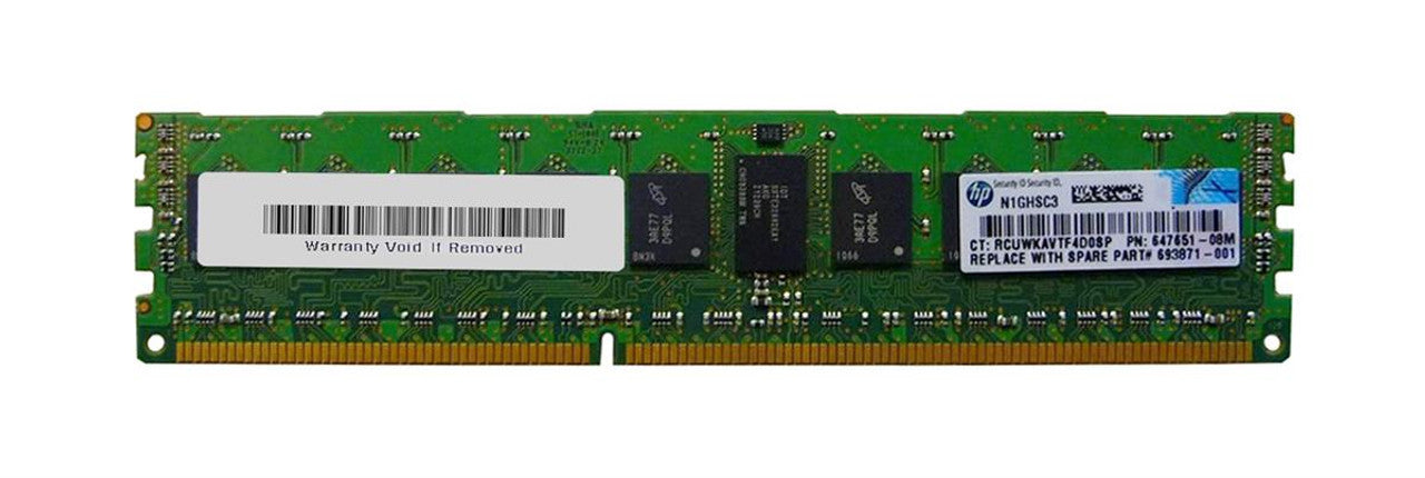 HPE SPS-DIMM 8GB PC3-12800R IPL 1GX4 693871-001