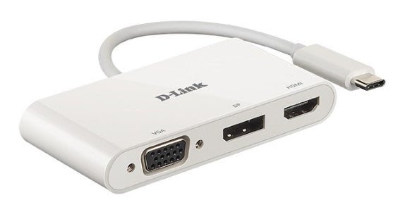 D - LINK 3 - in - 1 USB - C HDMI/VGA/DisplayPort DUB - V310 - Compridis