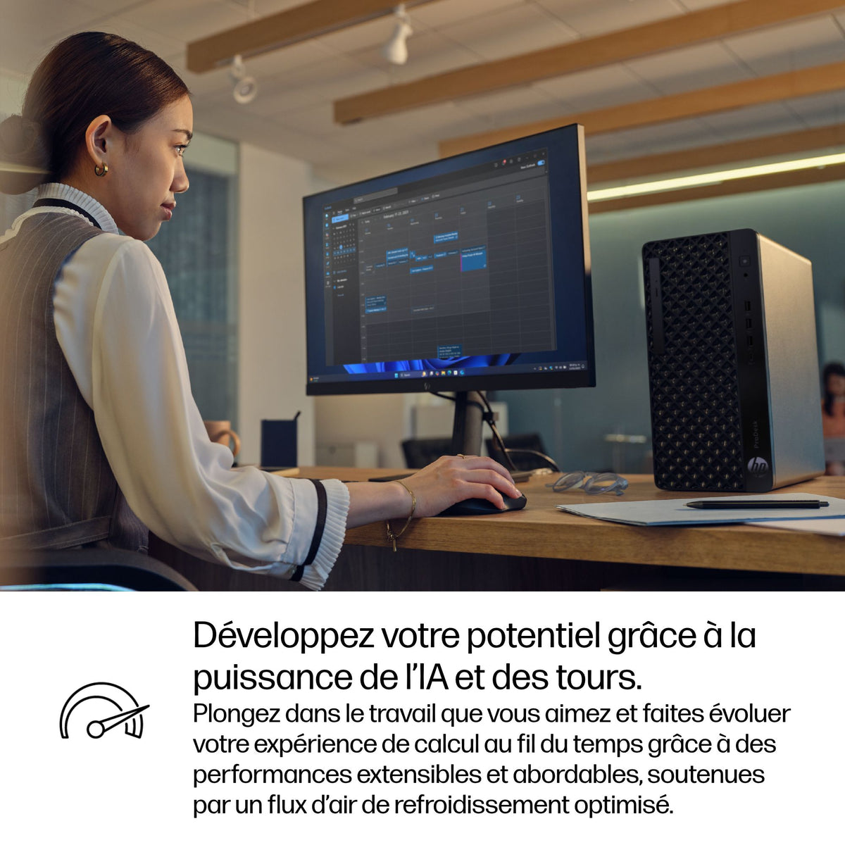 HP ProDesk 4 Tower G1i Desktop AI PC Intel Core Ultra 7 265 16 GB DDR5-SDRAM 512 GB SSD Windows 11 Pro Black 9H7K7ET#ABF