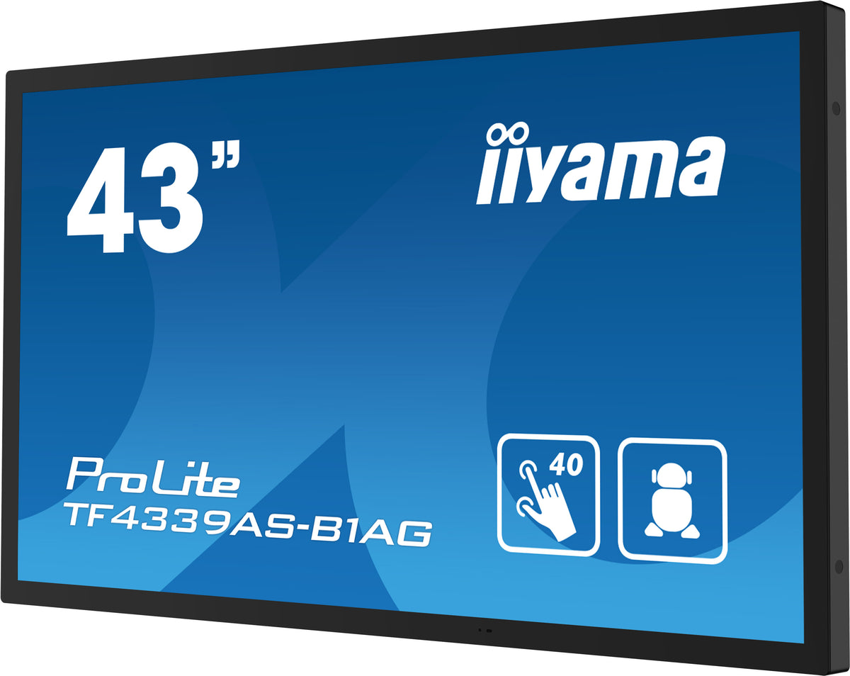 IIYAMA ProLite TF4339AS-B1AG 43″ PCAP Unido 4K UHD Pantalla Negra