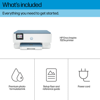 HP ENVY Inspire 7221e All-in-One Printer - Wireless, Duplex