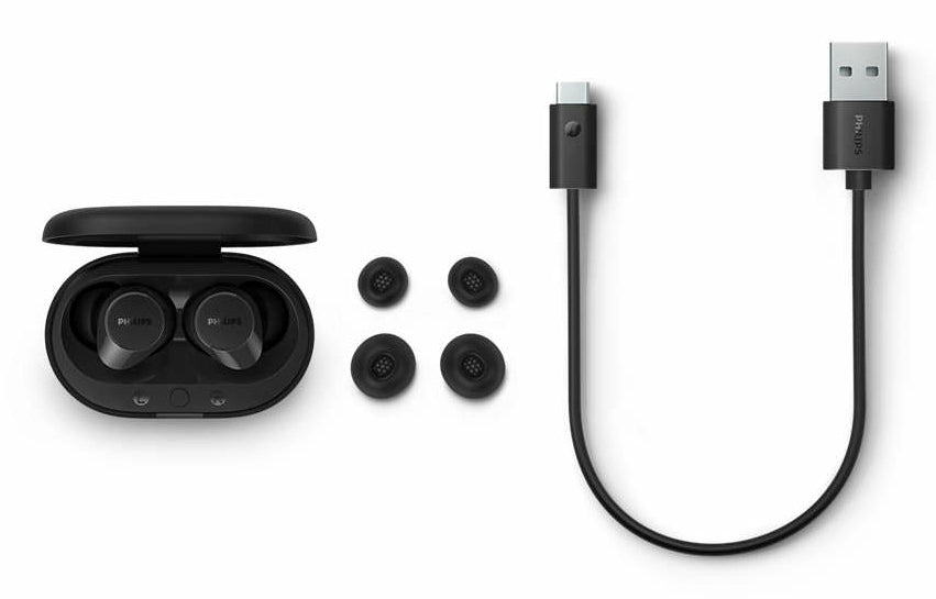 Philips TAT1209BK/00 hoofdtelefoon/headset True Wireless Stereo (TWS) In-ear Oproepen/muziek Bluetooth Zwart TAT1209BK/00