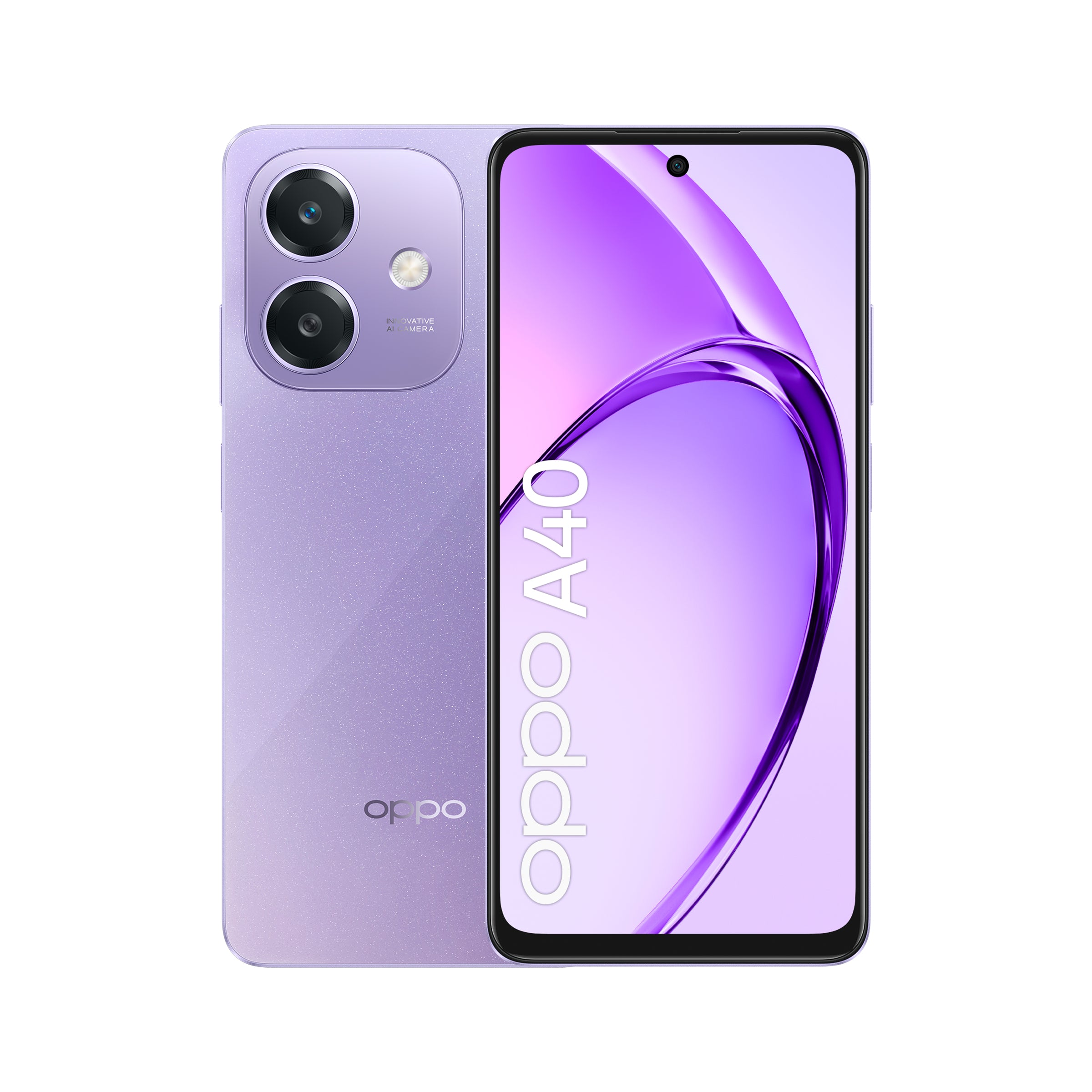 OPPO A40 16.9 cm (6.67") Dual SIM Android 14 4G USB Type-C 4 GB 128 GB 5100 mAh Purple 110010347457