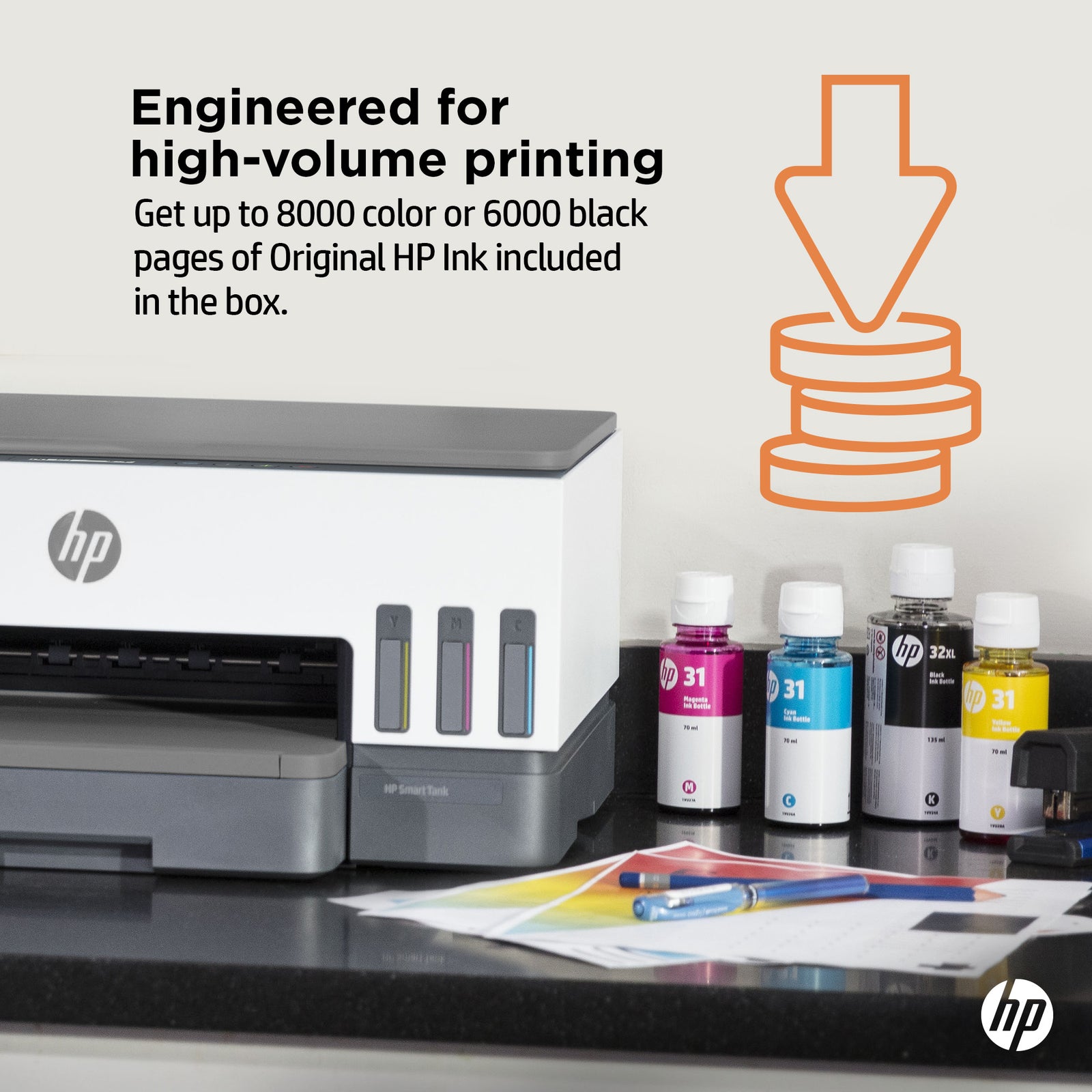 HP Smart Tank 7008 Impresora Multifunción 9B5C5A#BHC - Inalámbrica, Doble Cara