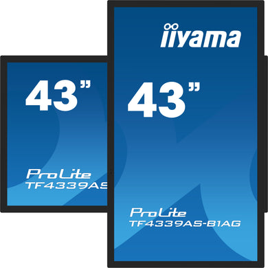 IIYAMA ProLite TF4339AS-B1AG 43″ PCAP Unido 4K UHD Pantalla Negra