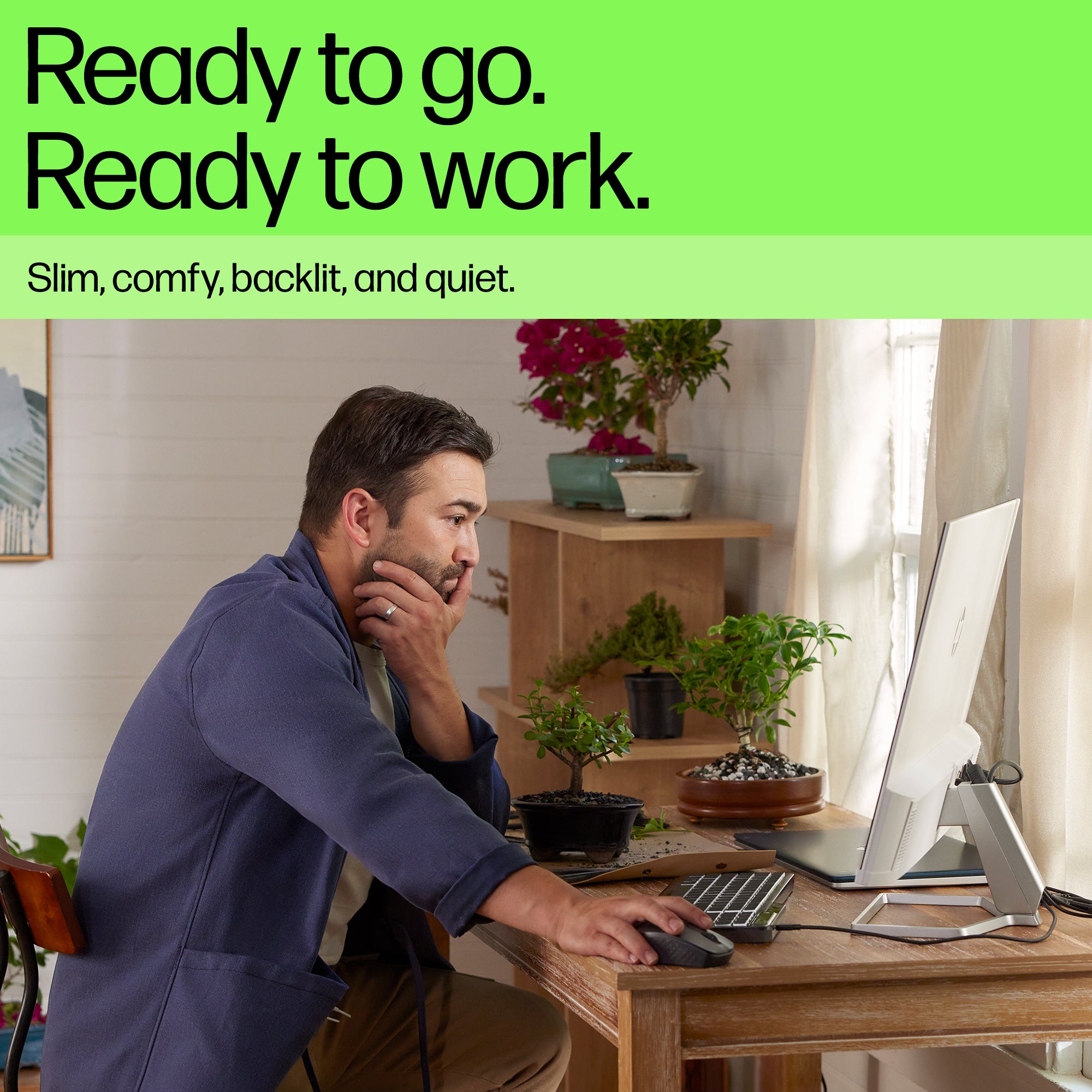 HP 405 Multi-Device Backlit Wired Keyboard 7N7C1AA#ABD