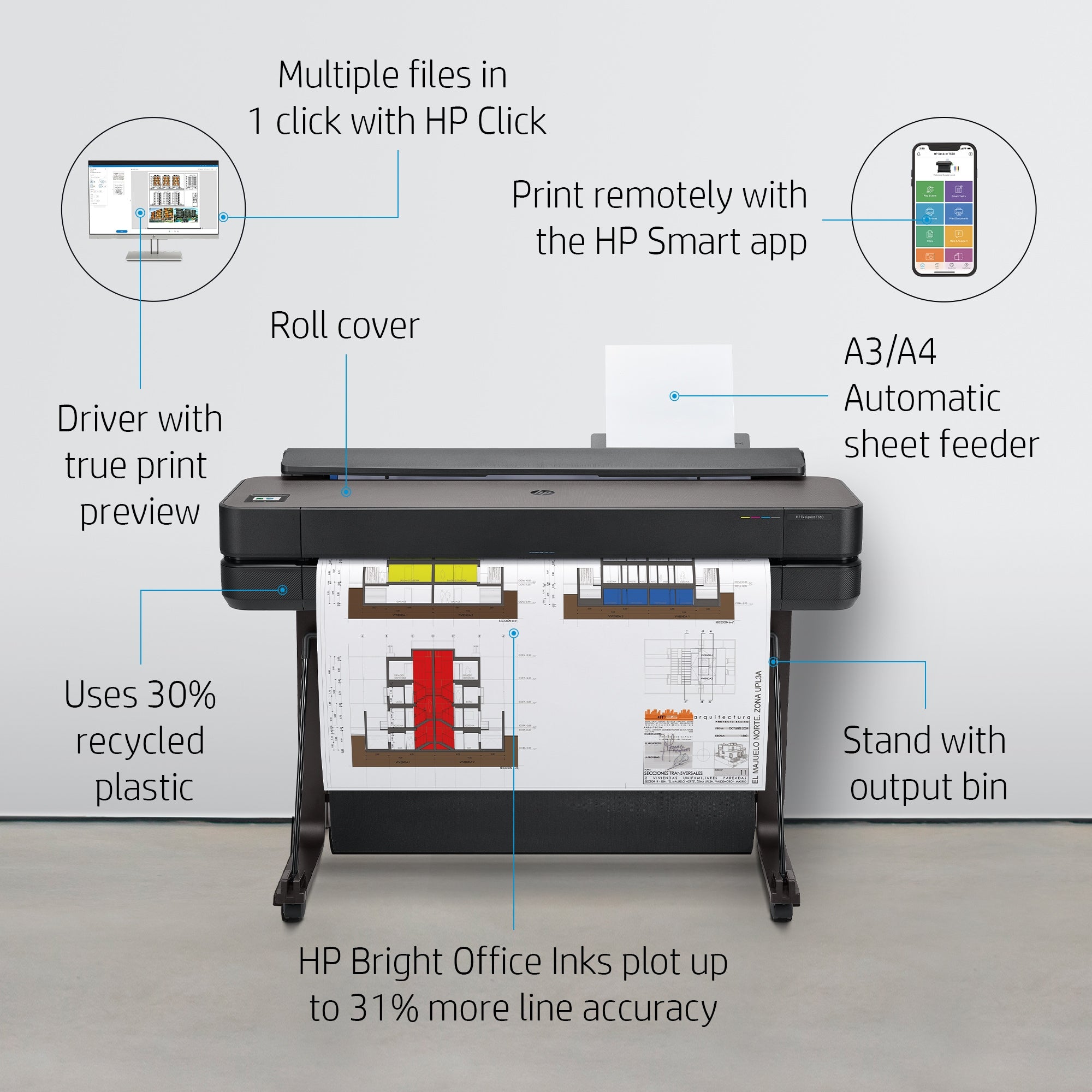 HP DesignJet T630 36-In Printer: EU 5HB11A#B19