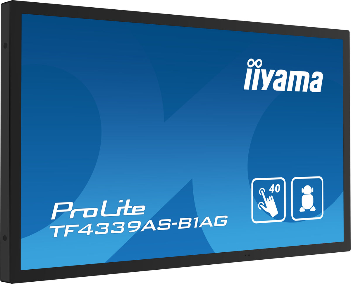 IIYAMA ProLite TF4339AS-B1AG 43″ PCAP Unido 4K UHD Pantalla Negra