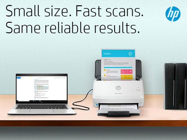 HP Scanjet Pro 3000 s4 Paginascanner 600 x 600 DPI A4 Zwart, Wit