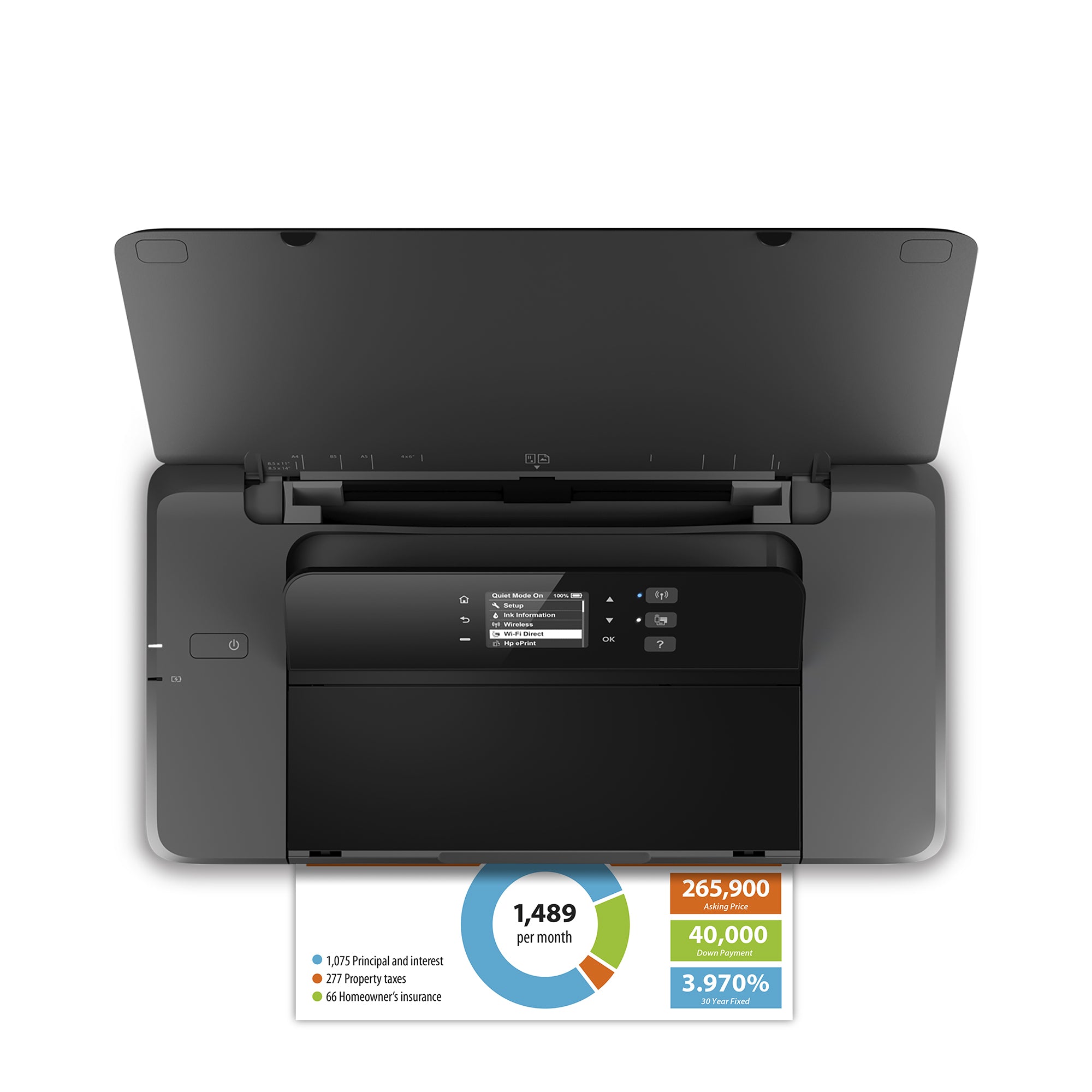 HP Officejet 200 Mobile Draadloos Kleur Printer CZ993A#BHC