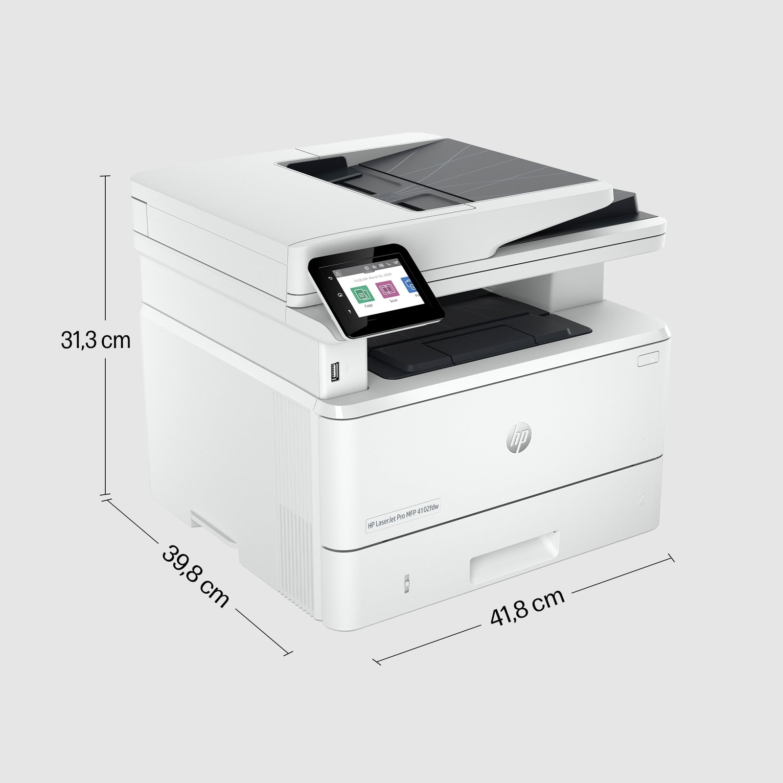 HP LaserJet Pro MFP 4102FDW - 40 ppm - Blanco y negro - Inalámbrico
