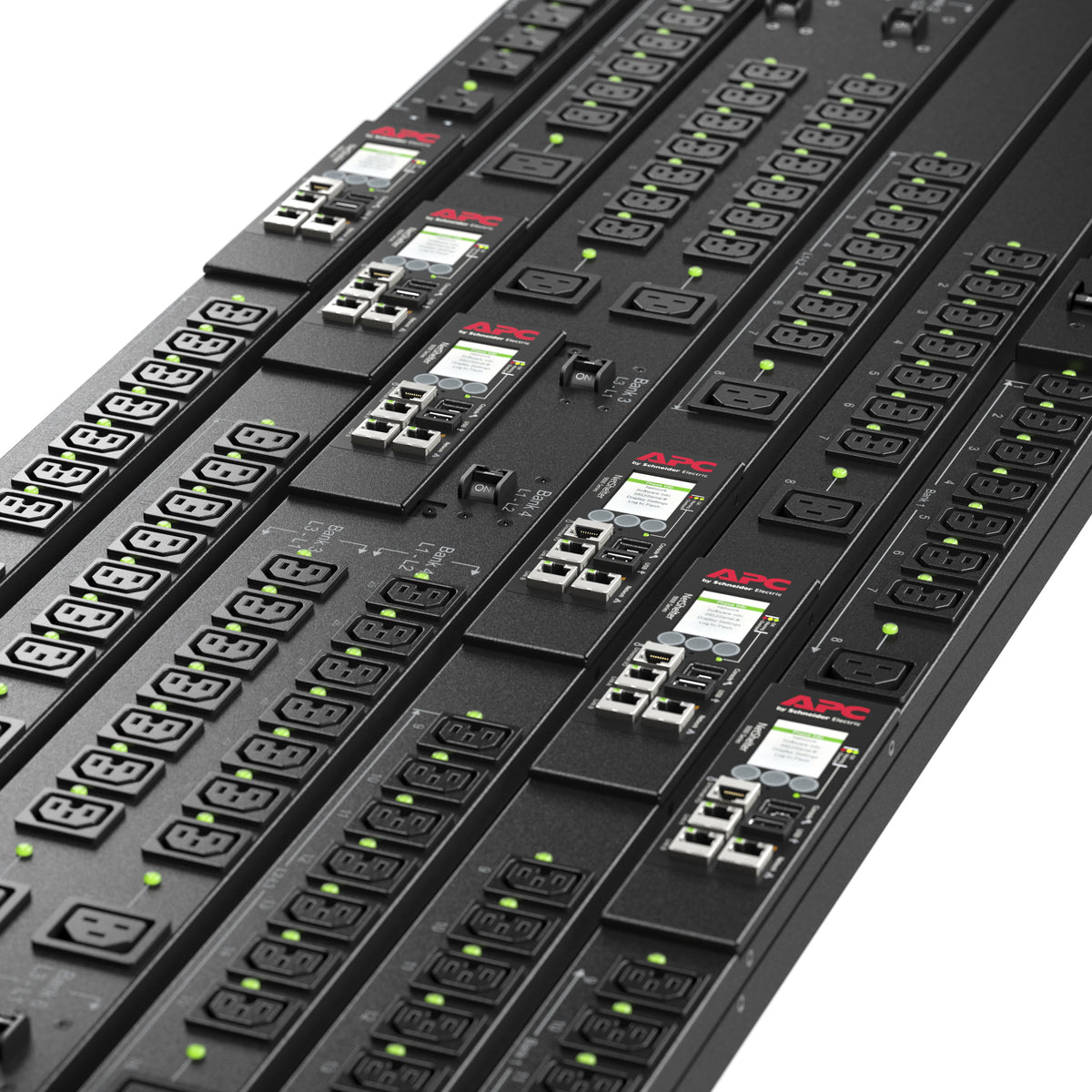 APC Rack PDU APDU9959EU3, Switched, 0U, 16A, 230V, (21x) C13 & (3x) C19, IEC309 + C20 stekker APDU9959EU3